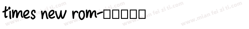 times new rom字体转换